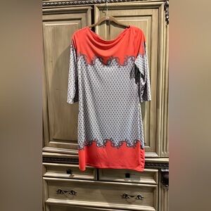 Women’s Grey and Orange Max Studio Dress